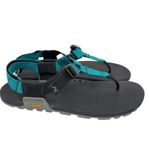 Bedrock Cairn Evo sandals men's 11 womens 12 black teal thong Vibram soles shoes